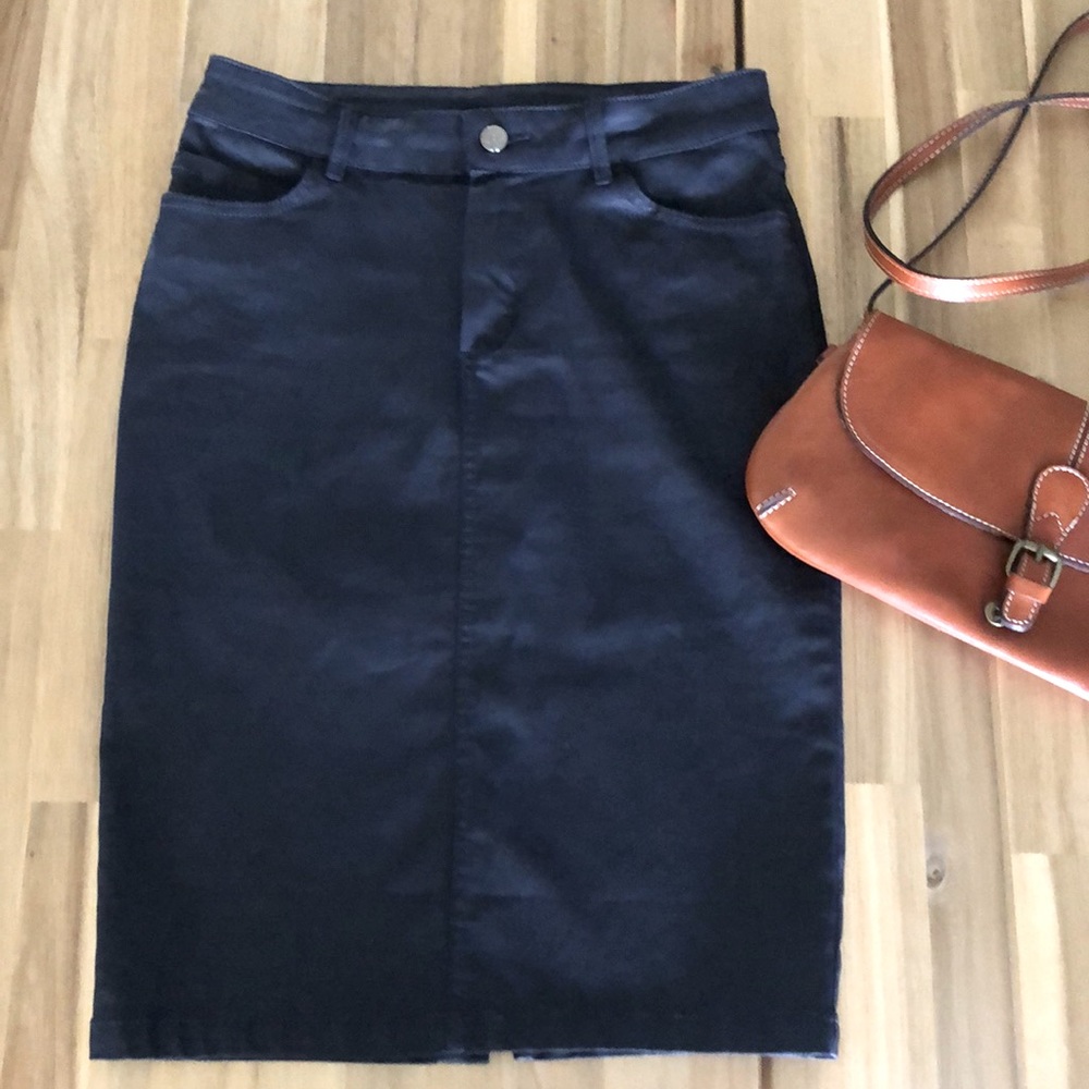 EUC Massimo Dutti Indigo Blue Pencil Skirt Size 4